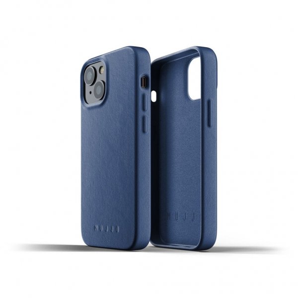 iPhone 13 Mini Skal Full Leather Case Monaco Blue