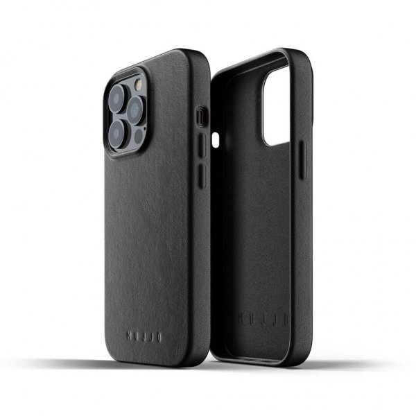 iPhone 13 Pro Skal Full Leather Case Svart