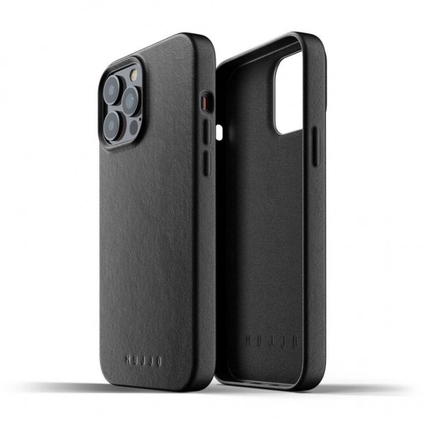 iPhone 13 Pro Max Skal Full Leather Case Svart