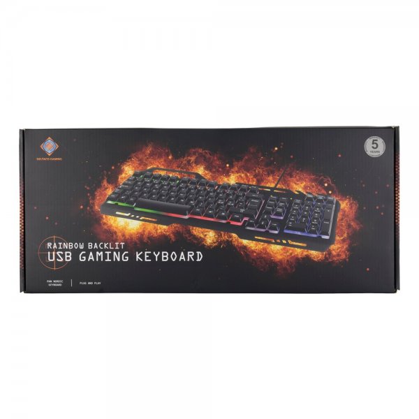 DK120 Gaming Tangentbord RGB Metall Svart