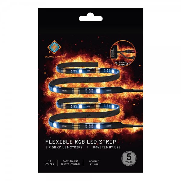 Flexibel RGB LED Slinga 2x50 cm