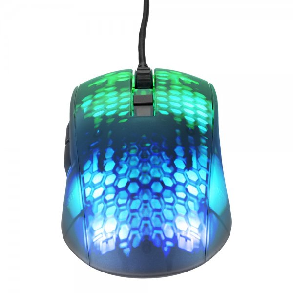 DM310 Gaming Mus Semitransparent RGB Svart