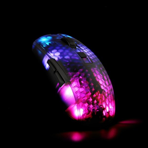 DM310 Gaming Mus Semitransparent RGB Svart