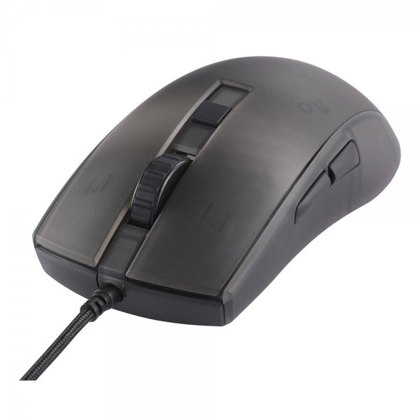 DM310 Gaming Mus Semitransparent RGB Svart