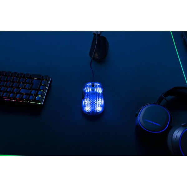 DM310 Gaming Mus Semitransparent RGB Svart