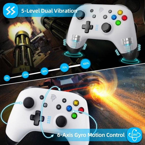 Bayard 9124 Switch/Android/PC Programmable Wireless Gamepad Vit