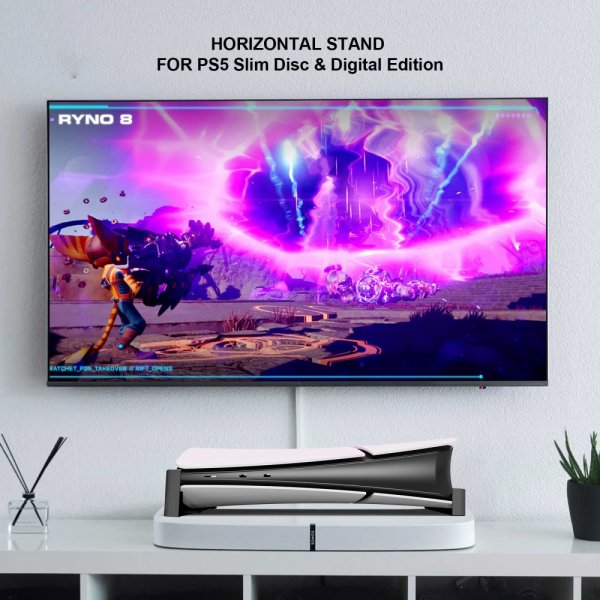 PlayStation 5 Slim (Digital/Disc Edition) Ställ Svart