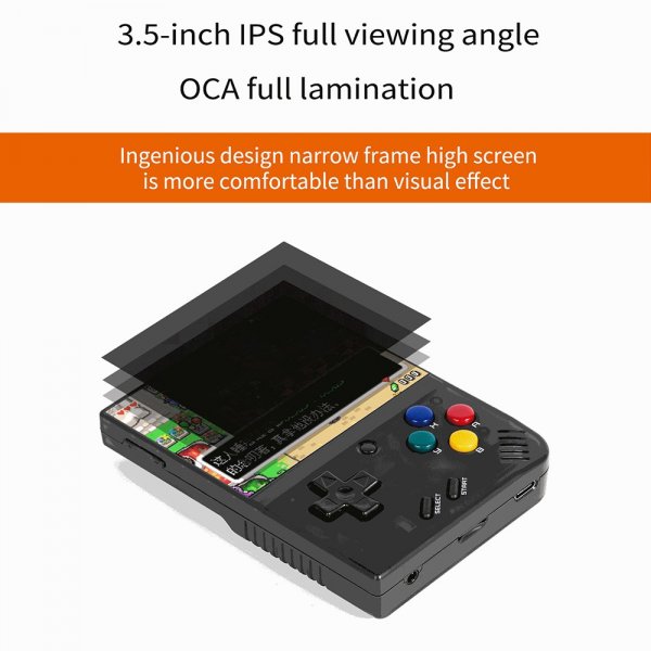 Miyoo Mini+ Handhållen Spelkonsol Retro 3.5" 64GB Vit