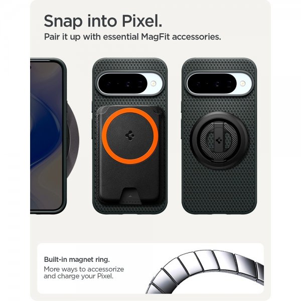 Google Pixel 10/Pixel 10 Pro Skal Liquid Air MagFit Abyss Green