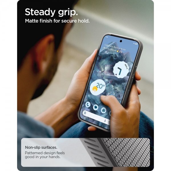 Google Pixel 10/Pixel 10 Pro Skal Liquid Air MagFit Marble Gray
