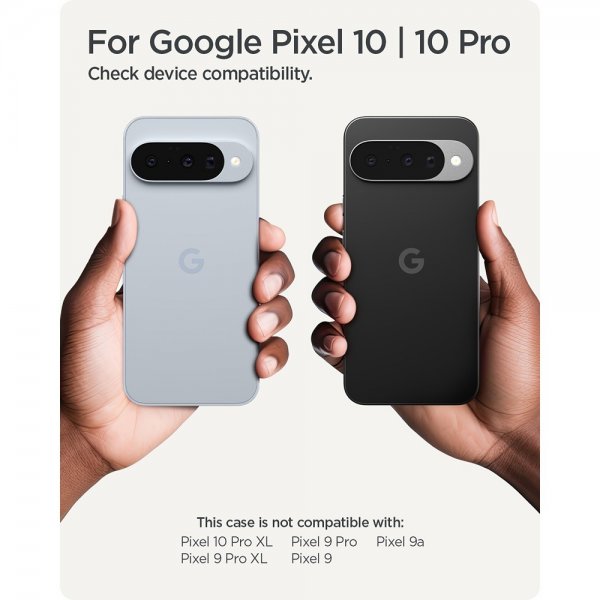 Google Pixel 10/Pixel 10 Pro Skal Thin Fit MagFit Metal Slate
