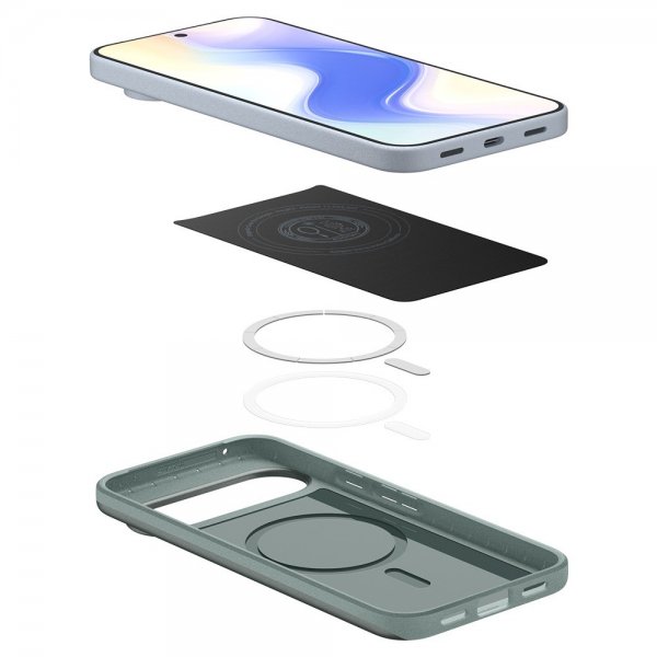Google Pixel 10/Pixel 10 Pro Skal Thin Fit MagFit Sage Green