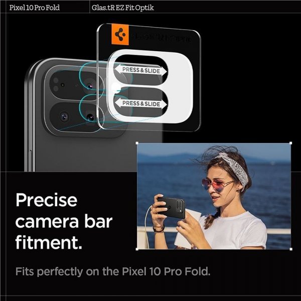 Google Pixel 10 Pro Fold Kameraskydd Glas.tR EZ Fit Optik 2-pack