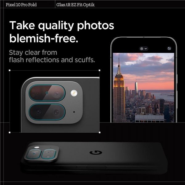 Google Pixel 10 Pro Fold Kameraskydd Glas.tR EZ Fit Optik 2-pack