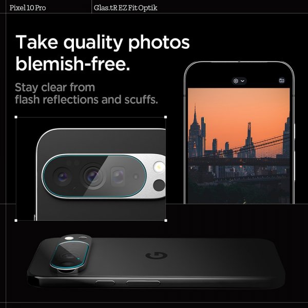 Google Pixel 10 Pro Kameraskydd Glas.tR EZ Fit Optik 2-pack