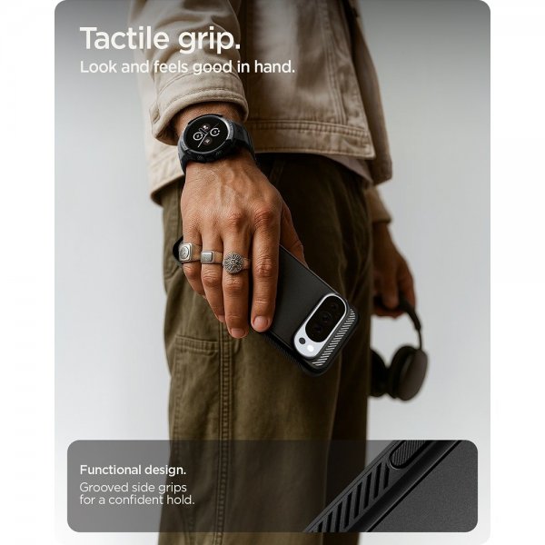 Google Pixel 10 Pro XL Skal Rugged Armor MagFit Matte Black