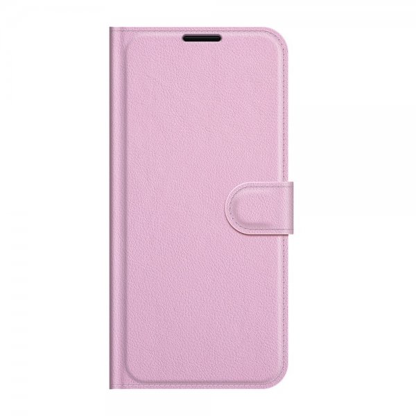 Google Pixel 6 Pro Fodral Litchi Rosa