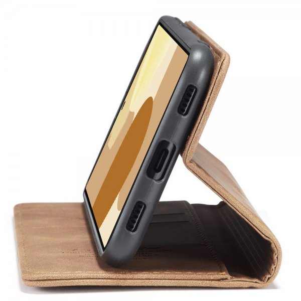 Google Pixel 6 Pro Fodral Retro Flip Brun