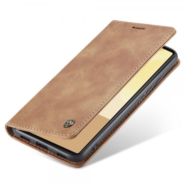 Google Pixel 6 Pro Fodral Retro Flip Brun