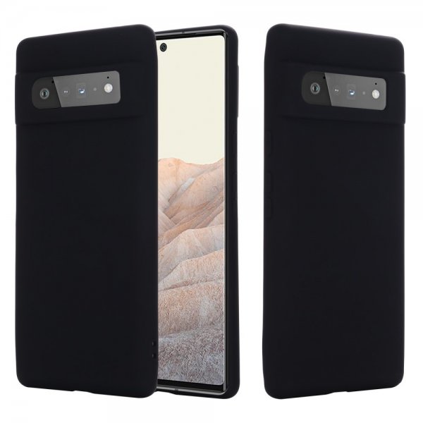 Google Pixel 6 Pro Skal med Strap Silikon Svart