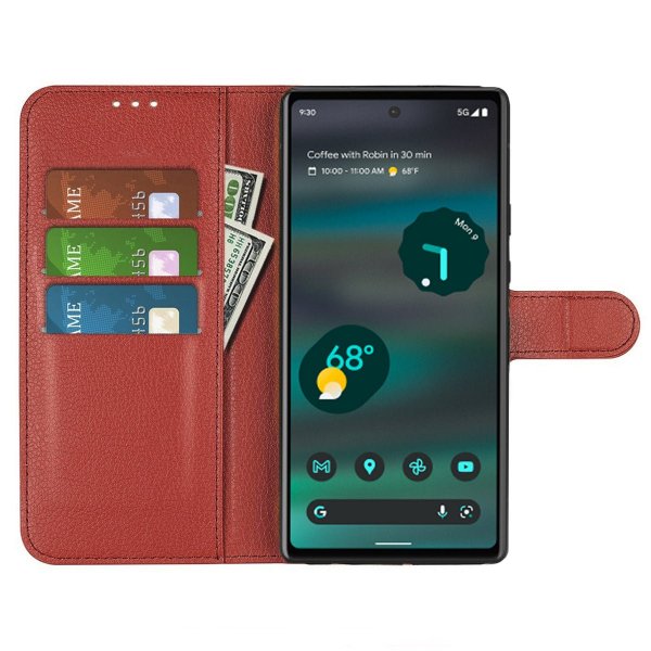 Google Pixel 7a Fodral med Stativ Brun