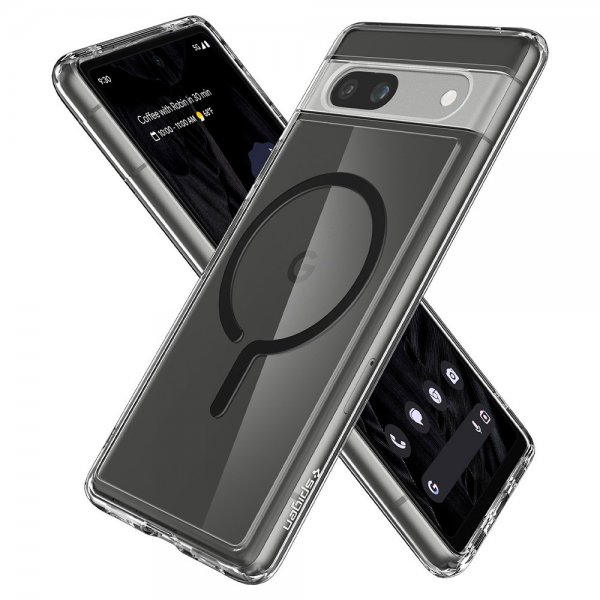 Google Pixel 7a Skal Ultra Hybrid OneTap Metal Ring MagFit Svart