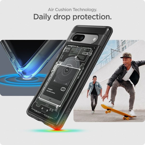 Google Pixel 7a Skal Ultra Hybrid Zero One Svart