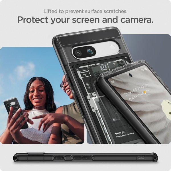 Google Pixel 7a Skal Ultra Hybrid Zero One Svart