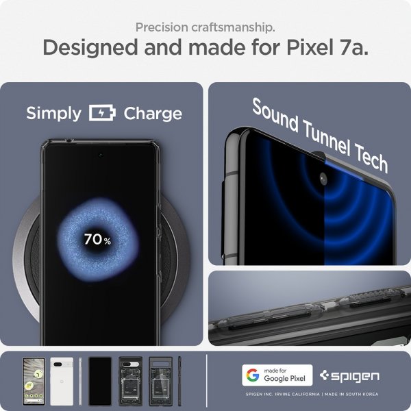 Google Pixel 7a Skal Ultra Hybrid Zero One Svart
