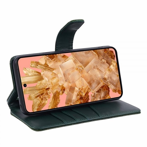 Google Pixel 8 Fodral Essential Leather Juniper Green