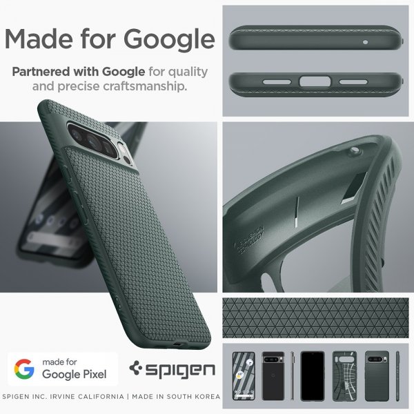 Google Pixel 8 Pro Skal Liquid Air Abyss Green