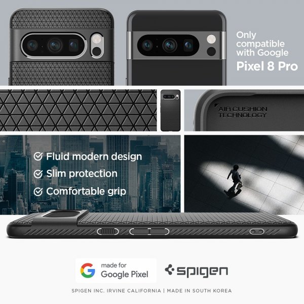 Google Pixel 8 Pro Skal Liquid Air Matte Black