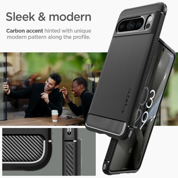 Google Pixel 8 Pro Skal Rugged Armor Matte Black
