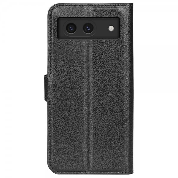 Google Pixel 8a Fodral Litchi Svart