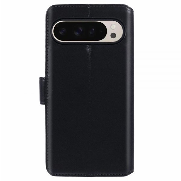 Google Pixel 9/Pixel 9 Pro Fodral Essential Leather Raven Black