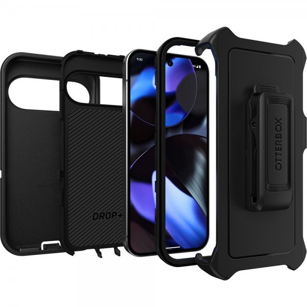 Google Pixel 9/Pixel 9 Pro Skal Defender Svart