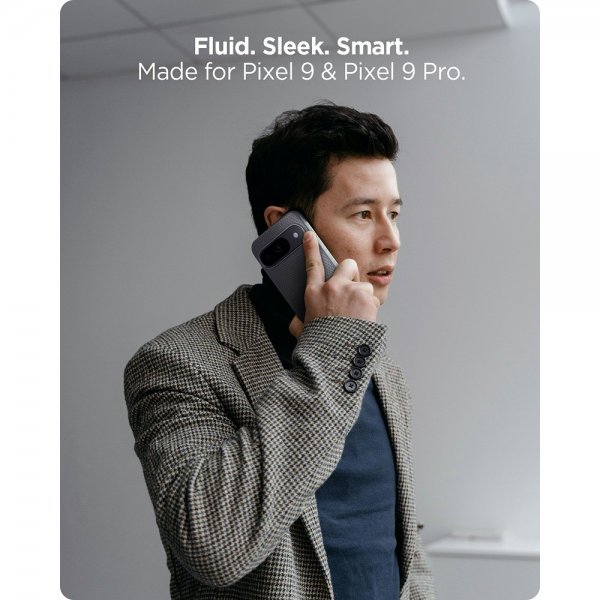 Google Pixel 9/Pixel 9 Pro Skal Liquid Air Marble Gray