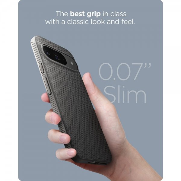Google Pixel 9/Pixel 9 Pro Skal Liquid Air Marble Gray