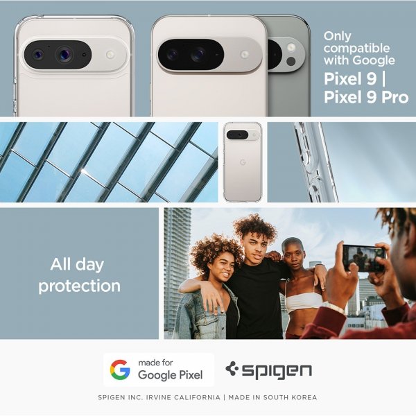 Google Pixel 9/Pixel 9 Pro Skal Ultra Hybrid Crystal Clear