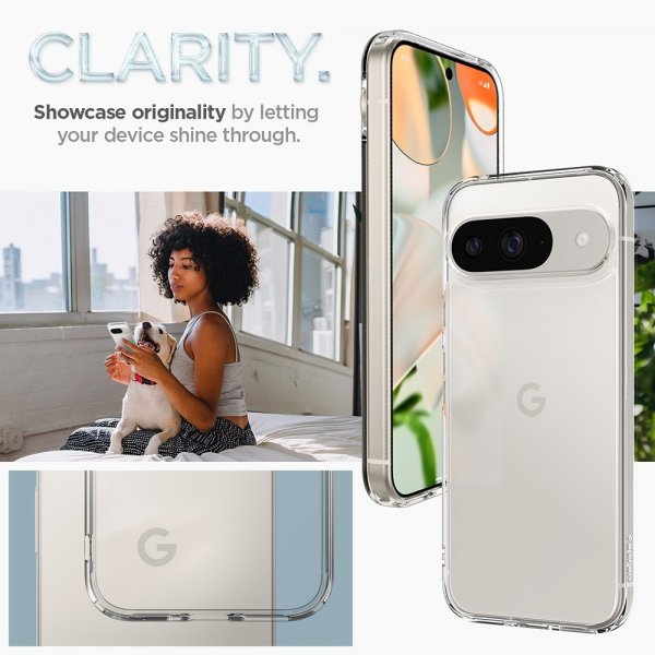 Google Pixel 9/Pixel 9 Pro Skal Ultra Hybrid Crystal Clear
