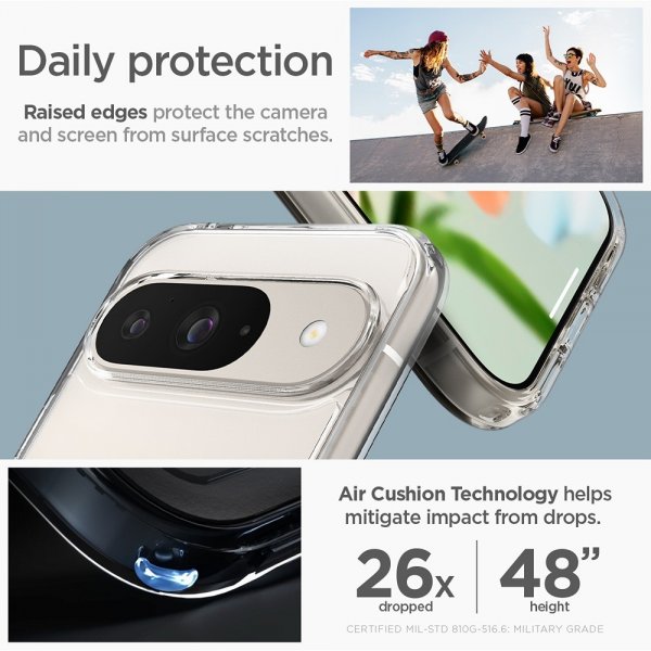 Google Pixel 9/Pixel 9 Pro Skal Ultra Hybrid Crystal Clear
