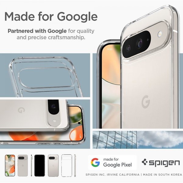 Google Pixel 9/Pixel 9 Pro Skal Ultra Hybrid Crystal Clear