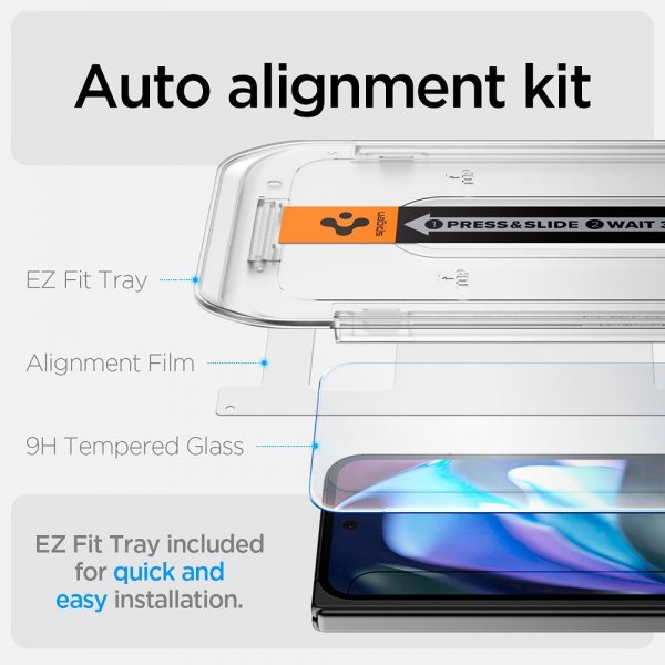 Google Pixel 9 Pro Fold Skärmskydd GLAS.tR EZ Fit 2-pack