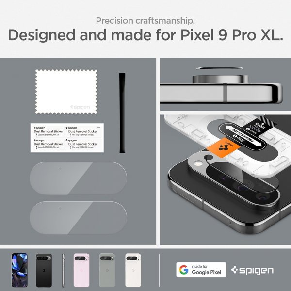 Google Pixel 9 Pro XL Kameraskydd Glas.tR EZ Fit Optik 2-pack
