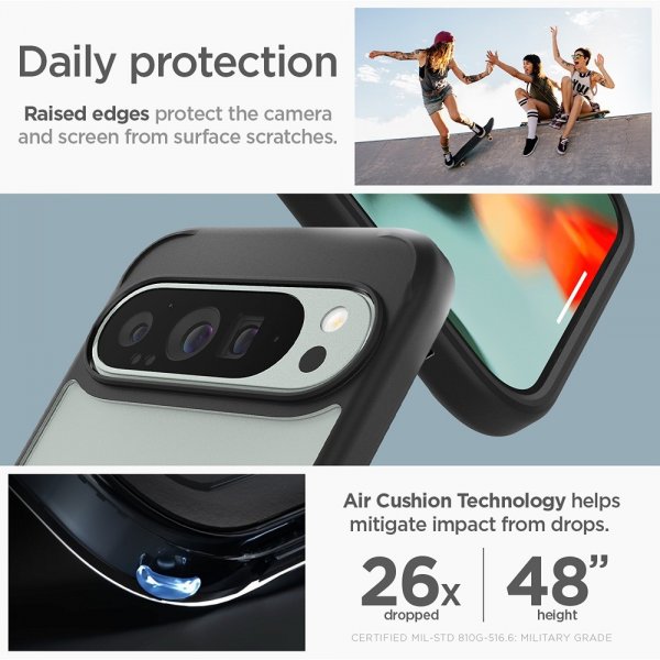 Google Pixel 9 Pro XL Skal Ultra Hybrid Matte Black