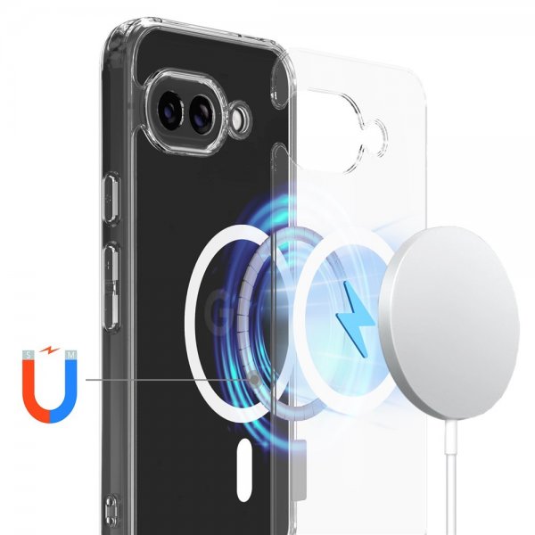 Google Pixel 9a Skal Feather Series MagSafe Transparent