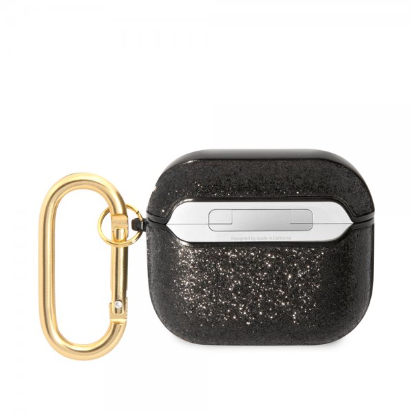 AirPods 3 Skal Glitter Flakes Svart