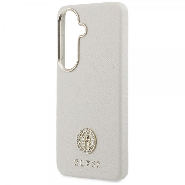 Samsung Galaxy S26 Skal Rhinestone Logo MagSafe Beige
