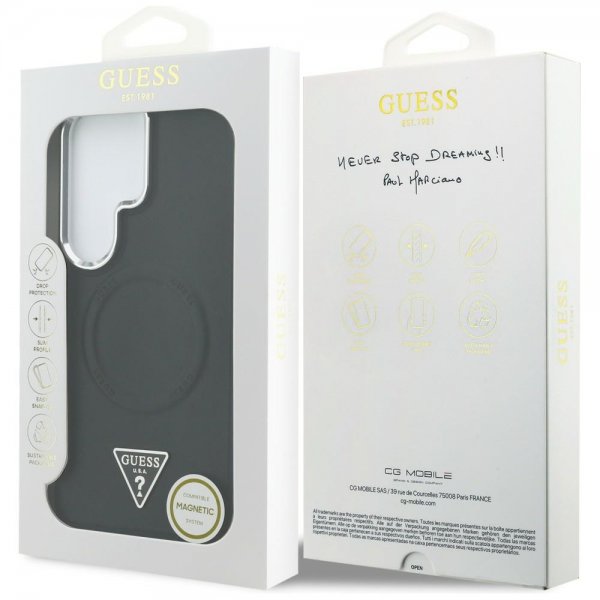 Samsung Galaxy S26 Ultra Skal Triangle Logo Embossed MagSafe Svart