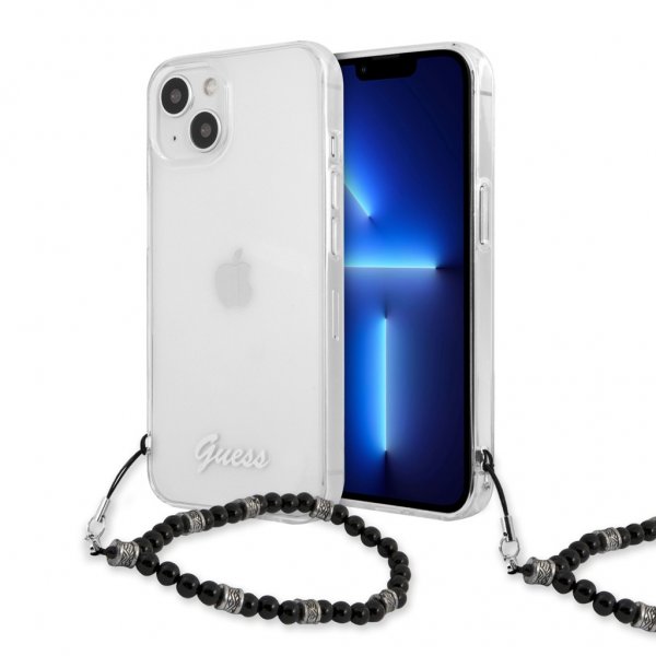 iPhone 13 Mini Skal Pearl Handle Script Logo Svart